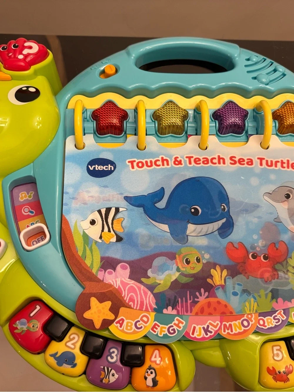 vTech Touch and Teach Sea Turtle Interactive Learning Book Electronic Toy